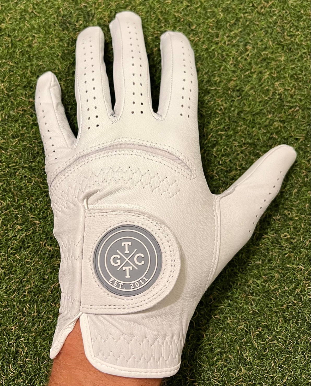 Black Premium Personalized Cabretta Leather Golf Glove MEN -  UK